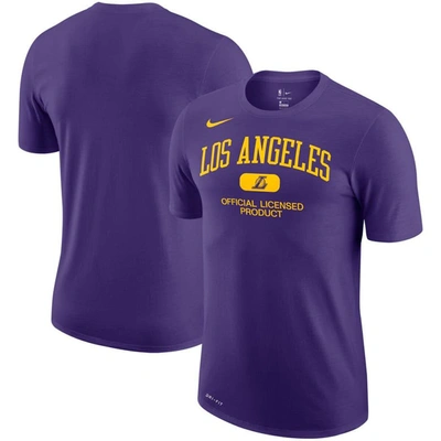 Nike Purple Los Angeles Lakers Essential Heritage Performance T-shirt