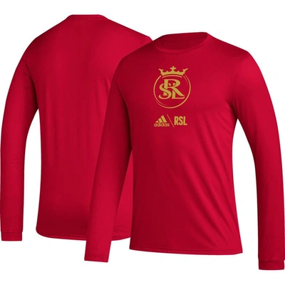 Adidas Originals Adidas Red Real Salt Lake Icon Long Sleeve T-shirt