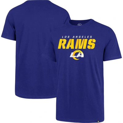 47 ' Royal Los Angeles Rams Logo Traction Super Rival T-shirt