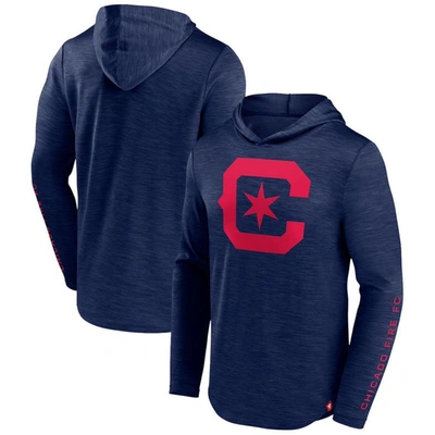 Fanatics Branded Navy Chicago Fire First Period Space-dye Pullover Hoodie