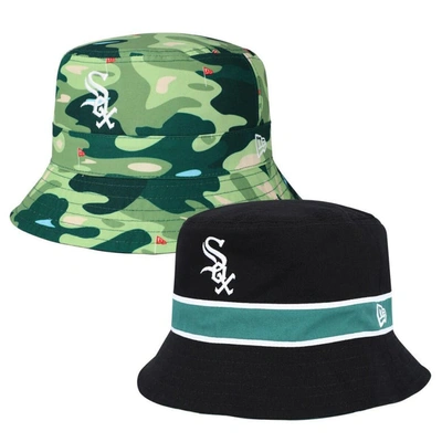 New Era Black Chicago White Sox Reverse Bucket Hat