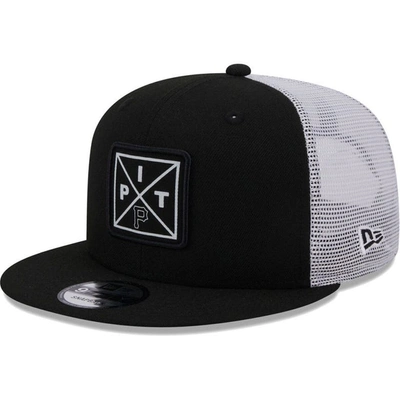 New Era Black Pittsburgh Pirates Vert Squared Trucker 9fifty Hat