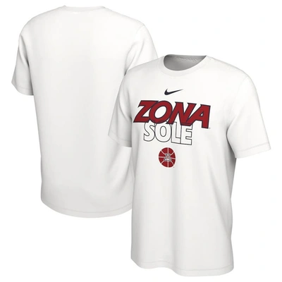 Nike White Arizona Wildcats On Court Bench T-shirt