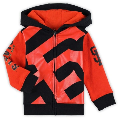 Outerstuff Kids' Toddler Black San Francisco Giants Poster Board Full-zip Hoodie