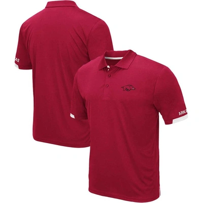 Colosseum Men's  Cardinal Arkansas Razorbacks Big And Tall Santry Polo Shirt