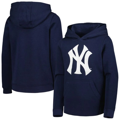 Outerstuff Kids' Youth Navy New York Yankees Team Primary Logo Pullover Hoodie