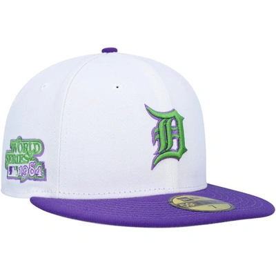 New Era White Detroit Tigers 1984 World Series Side Patch 59fifty Fitted Hat
