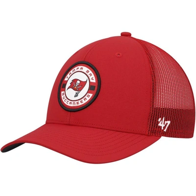 47 '  Red Tampa Bay Buccaneers Berm Trucker Adjustable Hat
