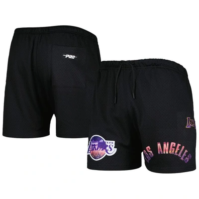 Pro Standard Black Los Angeles Lakers City Scape Mesh Shorts