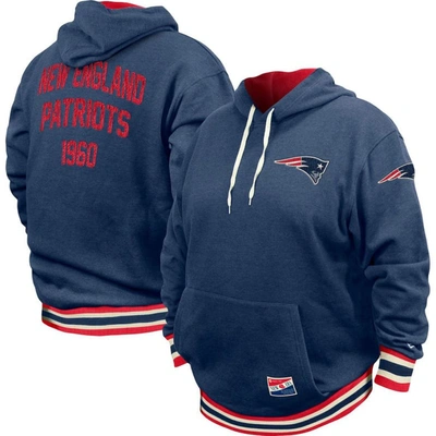 New Era Men's  Navy New England Patriots Big And Tall Nfl Pullover Hoodie