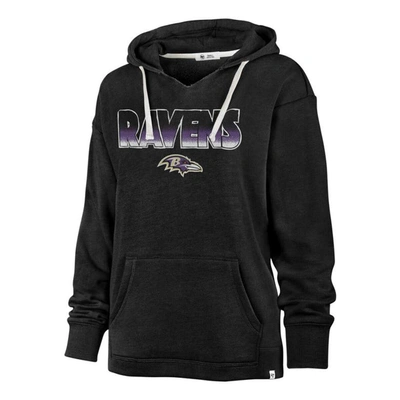 47 ' Black Baltimore Ravens Color Rise Kennedy Pullover Hoodie