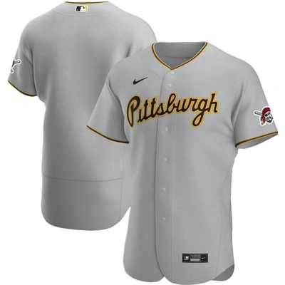 Nike Gray Pittsburgh Pirates Road Authentic Team Jersey