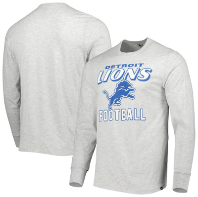 47 ' Heathered Gray Detroit Lions Dozer Franklin Long Sleeve T-shirt