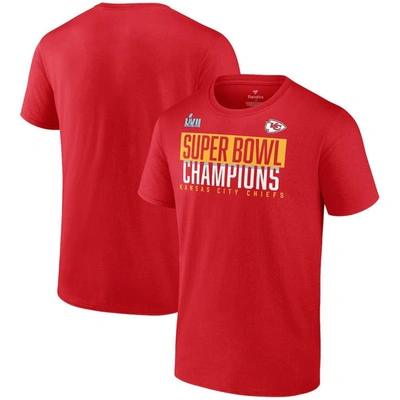 Fanatics Branded Red Kansas City Chiefs Super Bowl Lvii Champions Foam Finger T-shirt