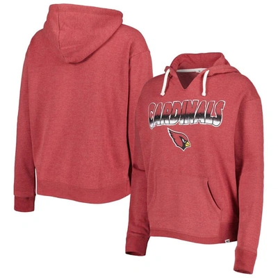 47 ' Cardinal Arizona Cardinals Color Rise Kennedy Notch Neck Pullover Hoodie