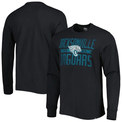 47 ' Black Jacksonville Jaguars Brand Wide Out Franklin Long Sleeve T-shirt