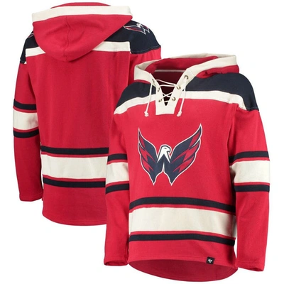47 ' Red Washington Capitals Superior Lacer Pullover Hoodie