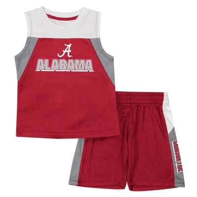 Colosseum Kids' Toddler  Crimson Alabama Crimson Tide Ozone Tank Top & Shorts Set