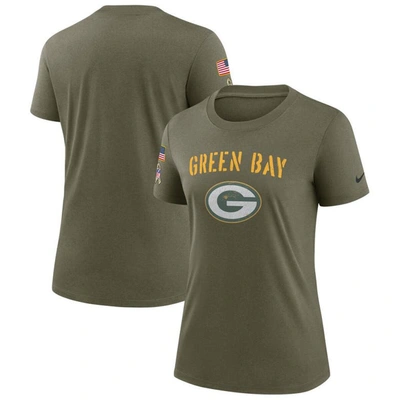 Nike Olive Green Bay Packers 2022 Salute To Service Legend T-shirt