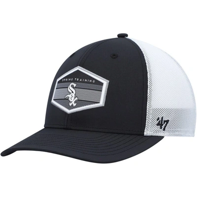 47 ' Black/white Chicago White Sox Spring Training Burgess Trucker Adjustable Hat