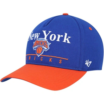 47 ' Blue/orange New York Knicks Super Hitch Adjustable Hat
