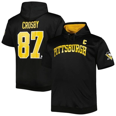 Fanatics Branded Sidney Crosby Black Pittsburgh Penguins Big & Tall Captain Patch Name & Number Pull