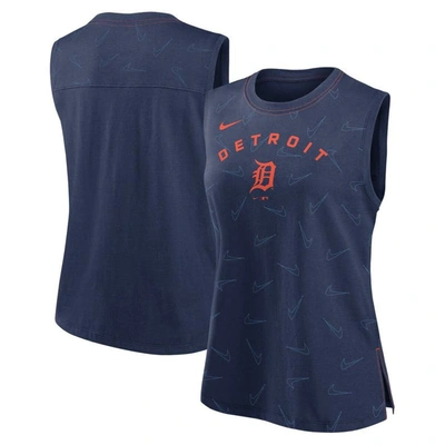 Nike Navy Detroit Tigers Muscle Play Tank Top