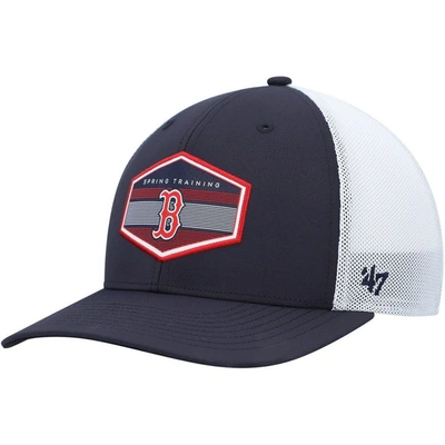 47 ' Navy/white Boston Red Sox Spring Training Burgess Trucker Adjustable Hat
