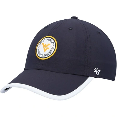 47 '  Navy West Virginia Mountaineers Microburst Clean Up Adjustable Hat