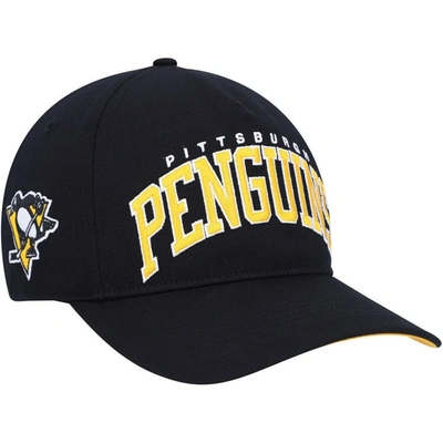47 ' Black Pittsburgh Penguins Block Arch Hitch Snapback Hat