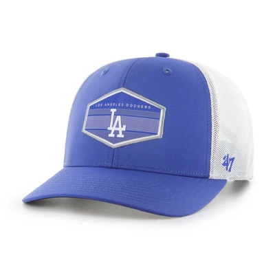 47 ' Royal/white Los Angeles Dodgers Burgess Trucker Snapback Hat