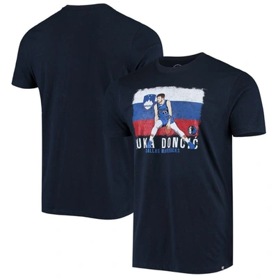 47 Luka Doncic Navy Dallas Mavericks Player Graphic T-shirt