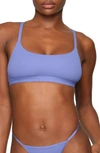 Skims Fits Everybody Scoop Neck Bralette In Blue