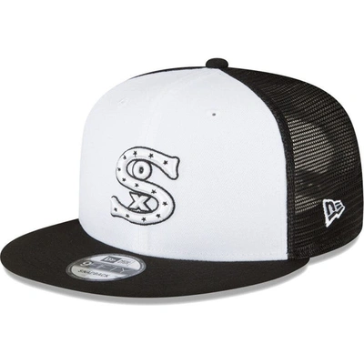 New Era Men's  Black And White Chicago White Sox 2023 On-field Batting Practice 9fifty Snapback Hat In Black,white