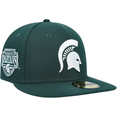 New Era Green Michigan State Spartans Patch 59fifty Fitted Hat