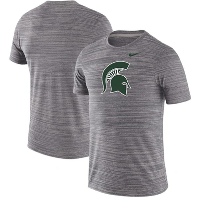 Nike Gray Michigan State Spartans Team Logo Velocity Legend Performance T-shirt