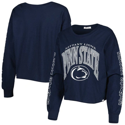 47 ' Navy Penn State Nittany Lions Parkway Ii Cropped Long Sleeve T-shirt