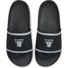 Nike Las Vegas Raiders Off-court Wordmark Slide Sandals In Grey