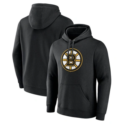 Fanatics Branded Black Boston Bruins Primary Logo Pullover Hoodie