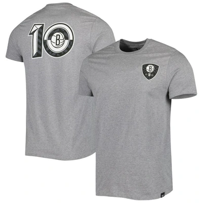 47 ' Heather Gray Brooklyn Nets 10th Anniversary Backer T-shirt
