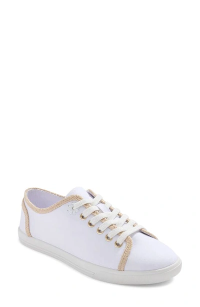 Jack Rogers Lia Rope Sneaker In White Canvas