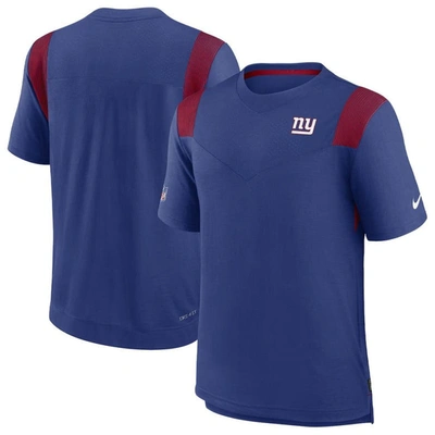 Nike Royal New York Giants Sideline Tonal Logo Performance Player T-shirt