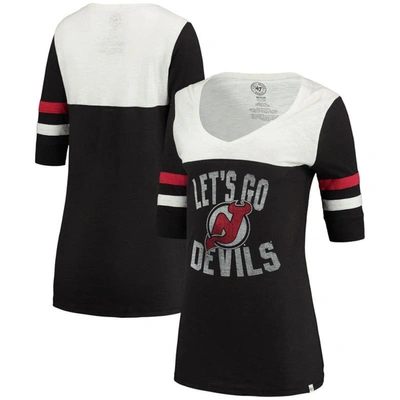 47 ' Black New Jersey Devils Game Day Debut V-neck T-shirt