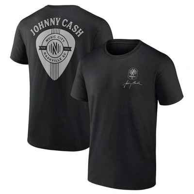 Fanatics Branded Black Nashville Sc Johnny Cash Music City T-shirt