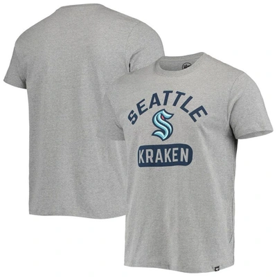 47 ' Heathered Gray Seattle Kraken Arch Pill Super Rival T-shirt In Heather Gray