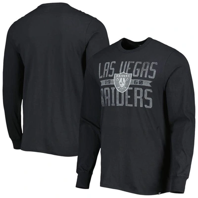 47 ' Black Las Vegas Raiders Brand Wide Out Franklin Long Sleeve T-shirt