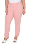 Liverpool Los Angeles Liverpool Kelsey Ponte Knit Trousers In Pink Perfection