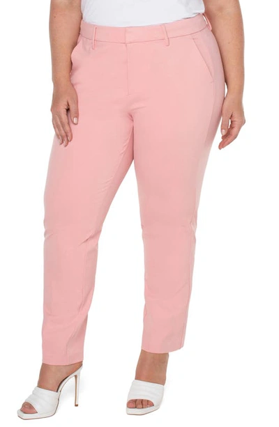 Liverpool Los Angeles Liverpool Kelsey Ponte Knit Trousers In Pink Perfection