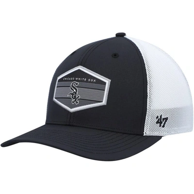 47 ' Black/white Chicago White Sox Burgess Trucker Snapback Hat