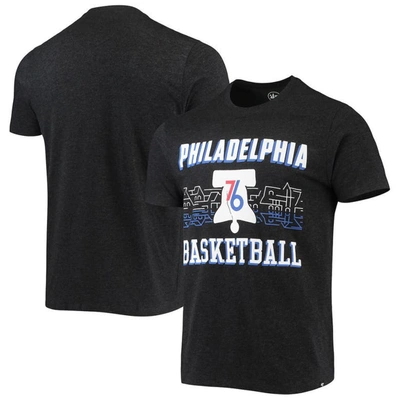 47 ' Black Philadelphia 76ers City Edition Club T-shirt In Heather Black